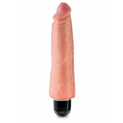 Реалистичный вибратор King Cock 8'' Vibr Stiffy, 21х6 см