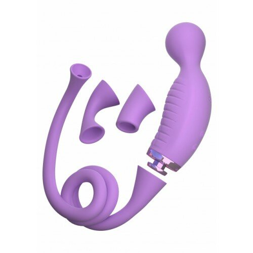 Pipedream Ultimate Climax-Her - вибратор с вакумной стимуляцией клитора, 12,5х3,5 см
